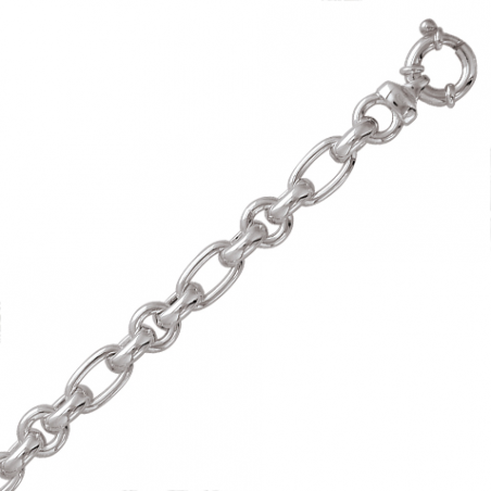 Bracelet en argent maille fantaisie