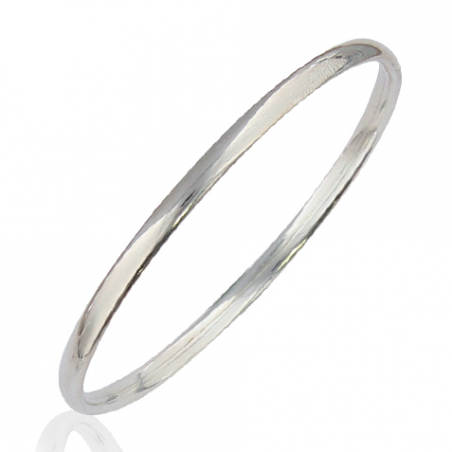 Bracelet en argent rigide ouvrant