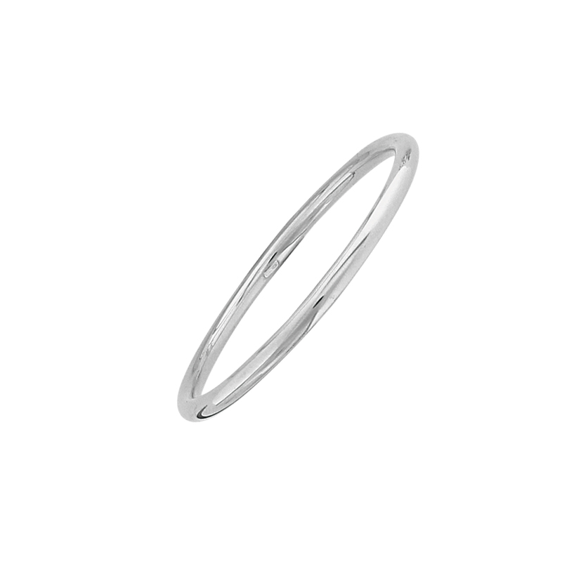 Bracelet rigide rond en argent