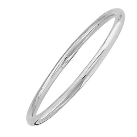 Bracelet rigide rond en argent