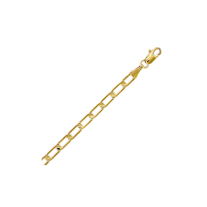 Chaine maille cheval plaqué or