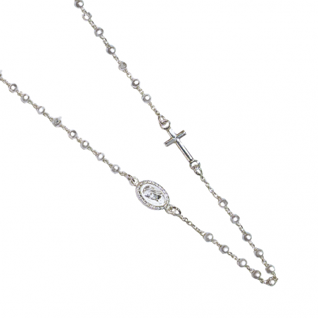 Collier chapelet en argent