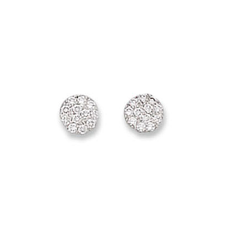 Boucle d'oreille argent oxyde