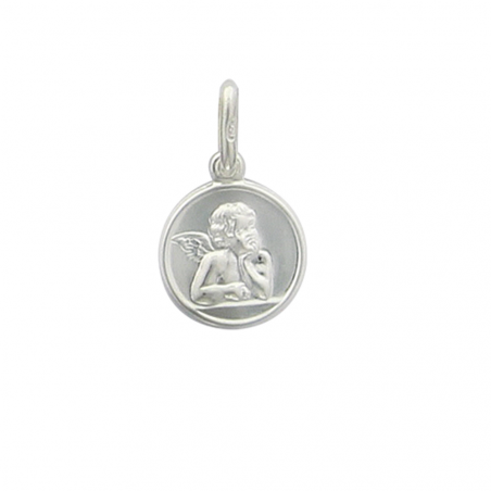 Médaille en argent, motif ange