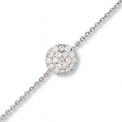 Bracelet argent oxyde en 18 cm mise à longueur 16cm