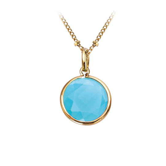 Gourmette plaqué or coeur et pierres bleue