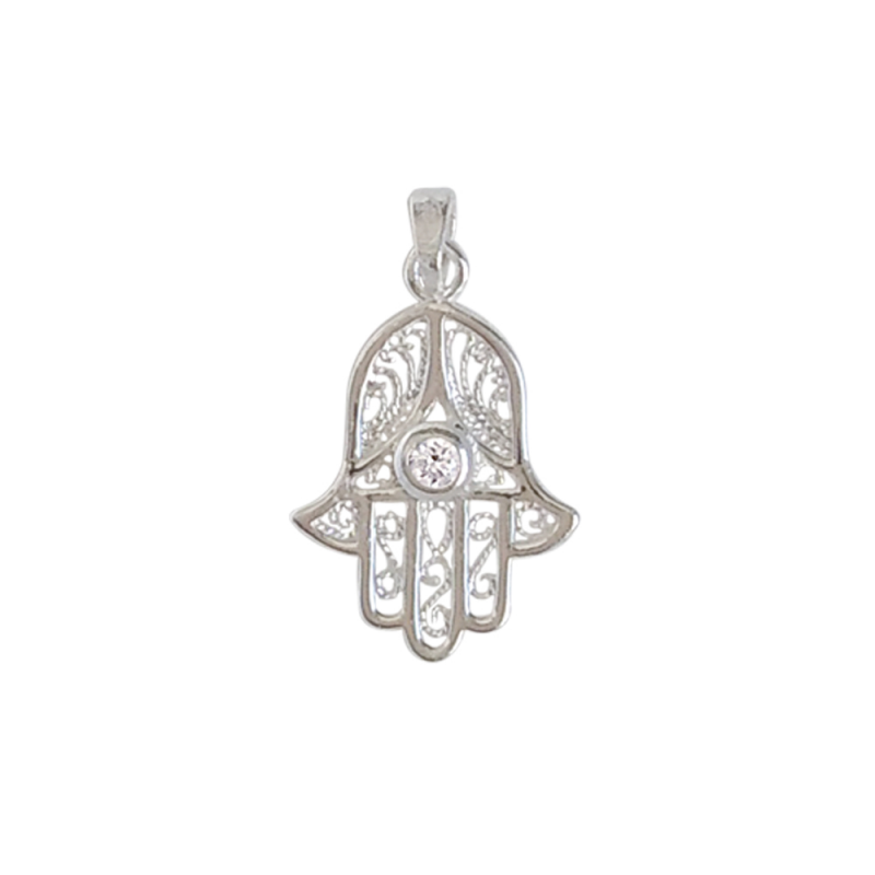 Pendentif main de fatma en argent