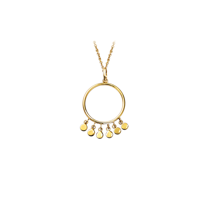 Pendentif pampilles en plaqué or