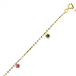 Chaine cheville en plaqué...