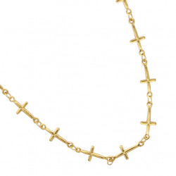 Collier plaqué or, motif...