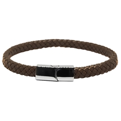 Bracelet en cuir marron...