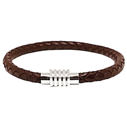 Bracelet en cuir marron,...