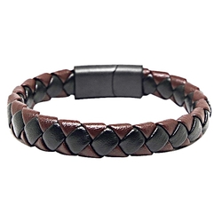 Bracelet en cuir marron,...