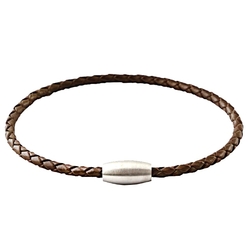 Bracelet fin en cuir marron...