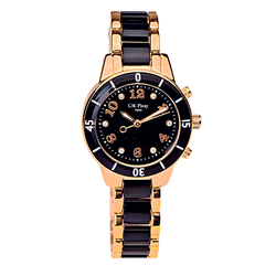 Montre CM Pinay, métal doré...