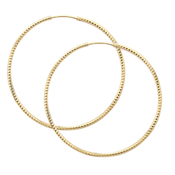 Créoles striées en plaqué or