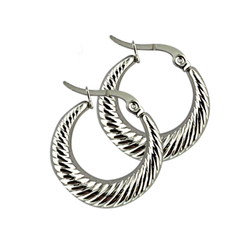 Créole acier torsadée en...