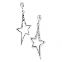 Boucle d'oreille argent oxyde