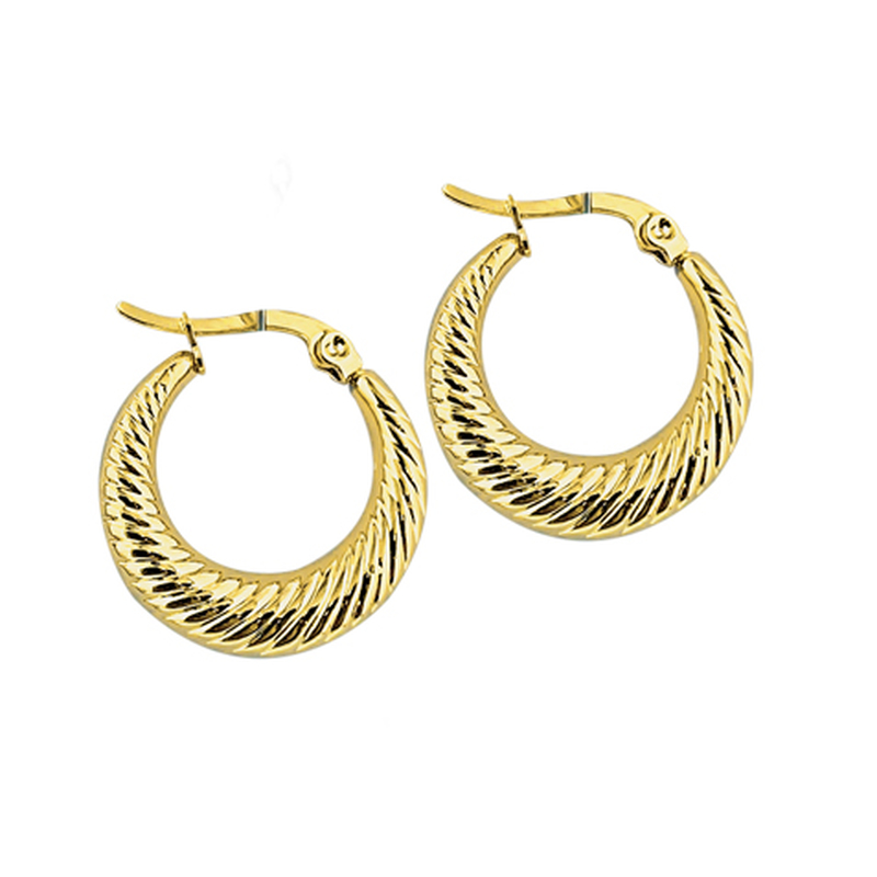 Cr&eacute;ole torsad&eacute;e acier dor&eacute;e diam  20mm