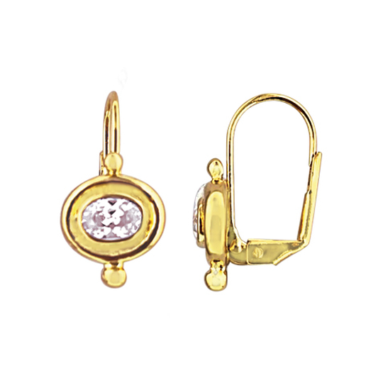 Boucles d'oreilles dormeuses en or, pour femme