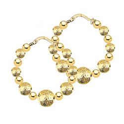 Créoles plaqué or boules...