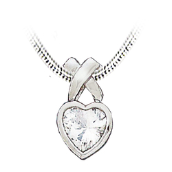 Pendentif rhodié  20mm   et...