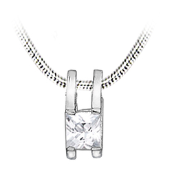 Pendentif rhodié...