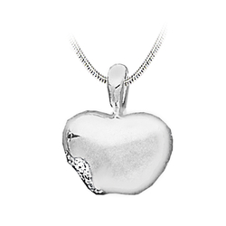 Pendentif pomme rhodié...