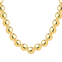 Collier boule plaqué or de...