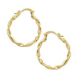 Créoles en plaqué or...