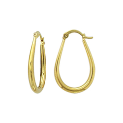 Créoles en plaqué or, forme...