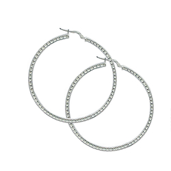 Créoles en argent, fil...