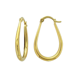 Créoles en plaqué or, forme...