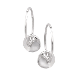 Créoles en argent, motif...