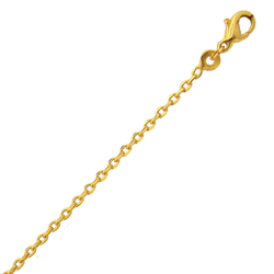Chaine forçat limée plaqué or