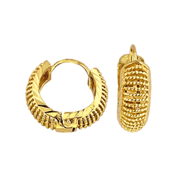 Créoles dentelle plaqué or...