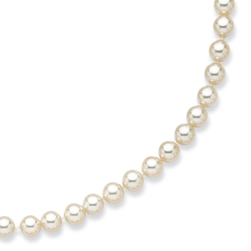 Bracelet plaqué or et perles d'imitation en 19 et 20cm