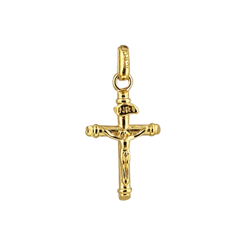 Crucifix en plaqué or (H.20mm)