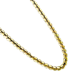 Collier plaqué or souple en...