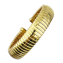 Bracelet rigide argent doré