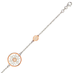 Collier argent rosace...