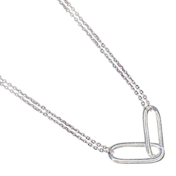 Collier argent 2 mailles en...