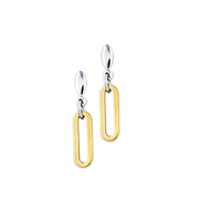 MIORE Boucles d'Oreilles Femme, Or Jaune 375, Boucle d'Oreille Perle, Boucles d Oreilles Pendantes, Perles blanches 8-8.5MM, Bijoux Pour Femmes Hypoallergéniques, Bijoux Femme, Boite a Bijoux Incluse