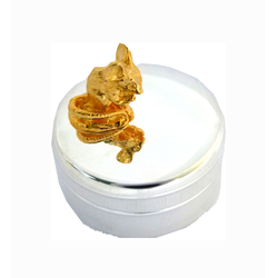 Boite à dents souris dorée