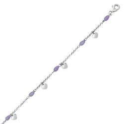 Chaine cheville argent et...