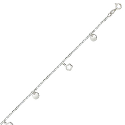 Chaine cheville argent et...