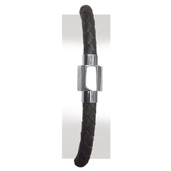 Bracelet cuir et acier