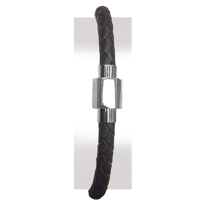 Bracelet cuir et acier