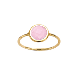 Bague en plaqué or pierre...