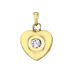 Pendentif cœur plaqué or